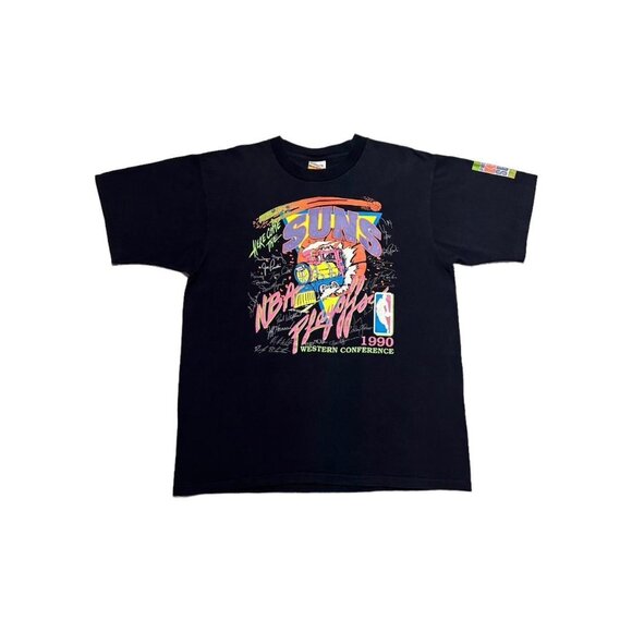 Vintage Phoenix Suns 1990 Train Breakthrough T-Shirt - Picture 1 of 4